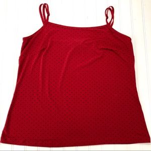 Lane Bryant Polka Dot Tank Top 14 16